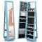 Costway 360degree Rotatable Jewelry Cabinet 2-in-1 Lockable Mirrored Organizer White/Black/Dark Brown/Gray/Blue/Pink/Purple/Dark Gray